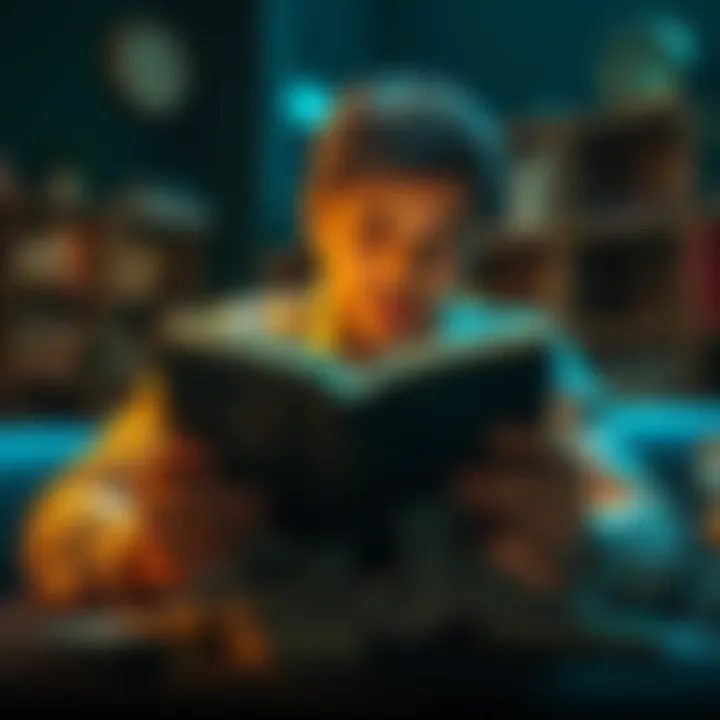 A person reading a book with dollar bills nearby, symbolizing payment for insights.