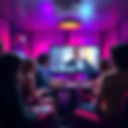 People discussing the authenticity of a popular reality series, examining characters and plot decisions at a gathering.