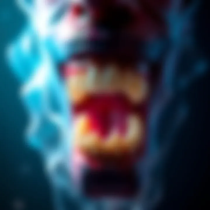 Colorful and creative artwork showcasing teeth with rebellious themes, capturing attention and sparking conversation.