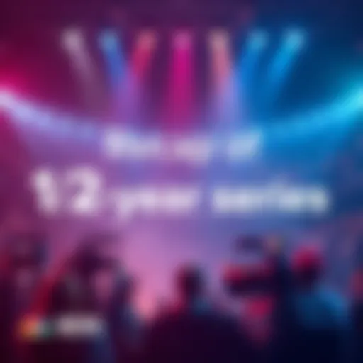 A visual recap showing key moments from a 12-year series in a quick format