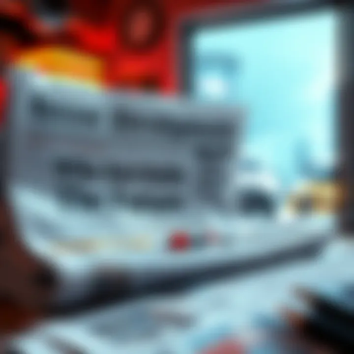 A newspaper with recent headlines about anticipated events and their impact on the future.