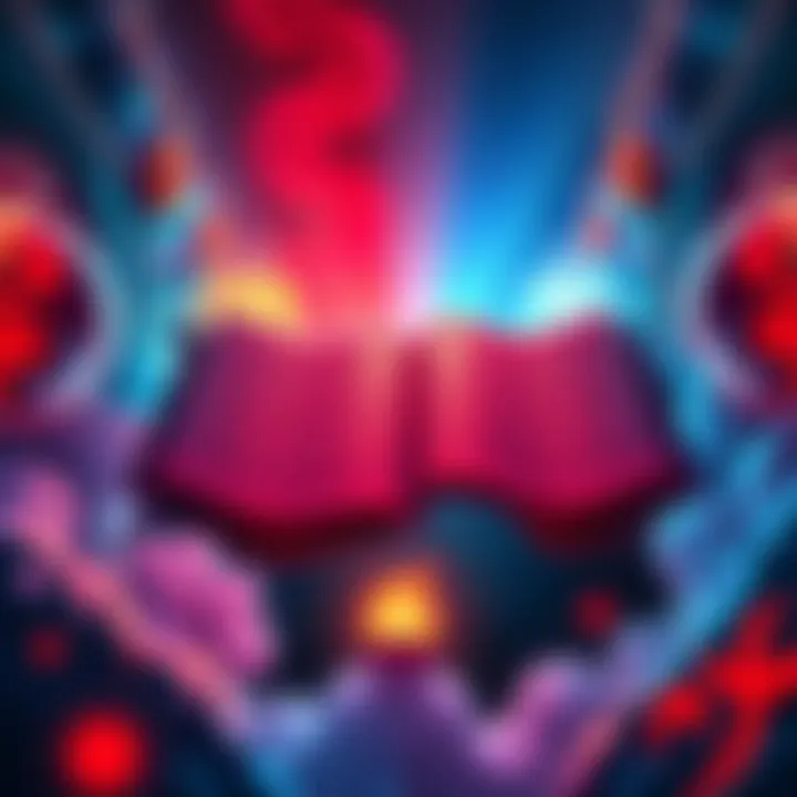 Illustration showing the reconstruction of the Dao Ji Jing texts with symbols representing the Five Elements.