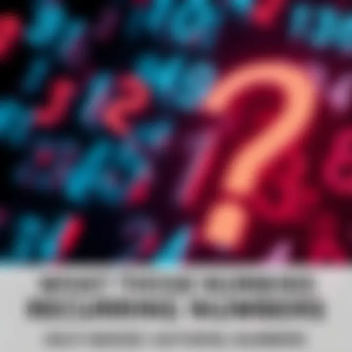 Recurring Numbers Concept A visual representation of various recurring numbers with a question mark, symbolizing the search for meaning and community discussion.