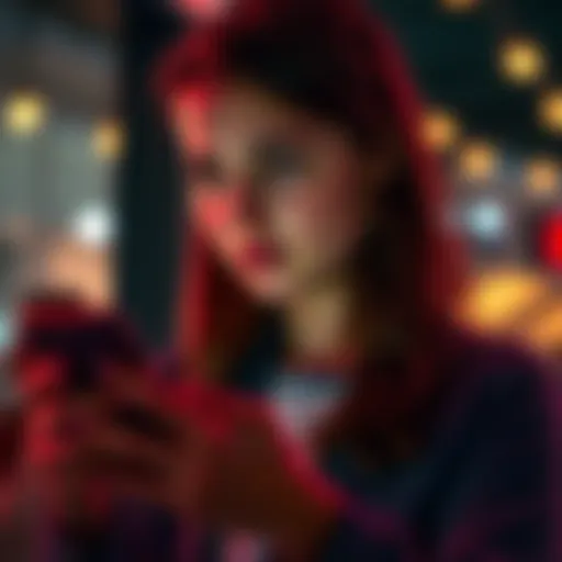 Signs of Red Flags in Relationships A person looks concerned while checking their phone, indicating they are reflecting on relationship red flags.