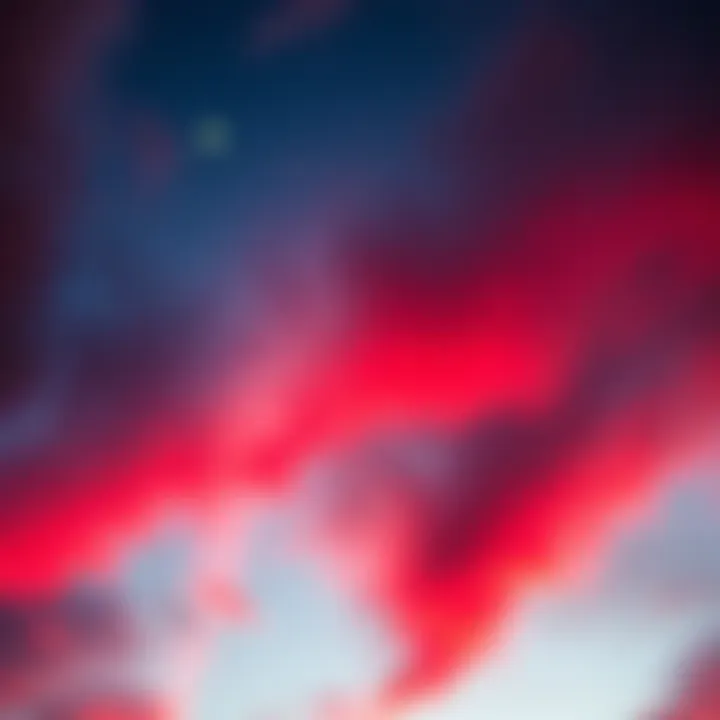 Four red lights and one yellow light in the sky over Arvada, Denver, attracting skywatchers.