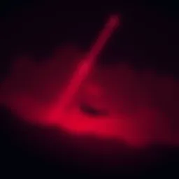 Witness reports unusual red lights glowing in the dark sky during midnight.