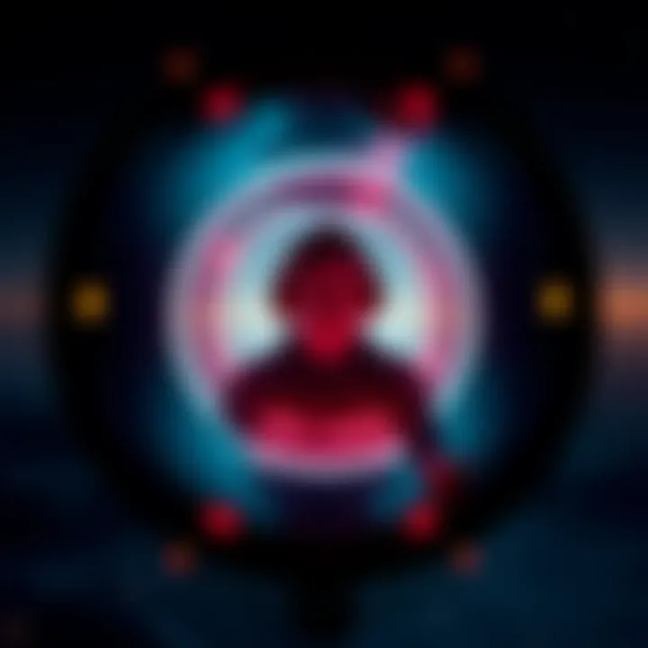 A clear reflection showing a figure named James inside a cylindrical Unidentified Aerial Phenomenon