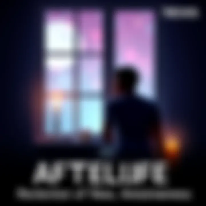 A serene scene depicting a person sitting quietly by a window, looking thoughtfully at a candle, symbolizing remembrance of lost loved ones and contemplation of the afterlife.