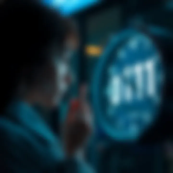 A person looking thoughtfully at a clock showing 1:11, pondering the meaning of recurring numbers in their life.