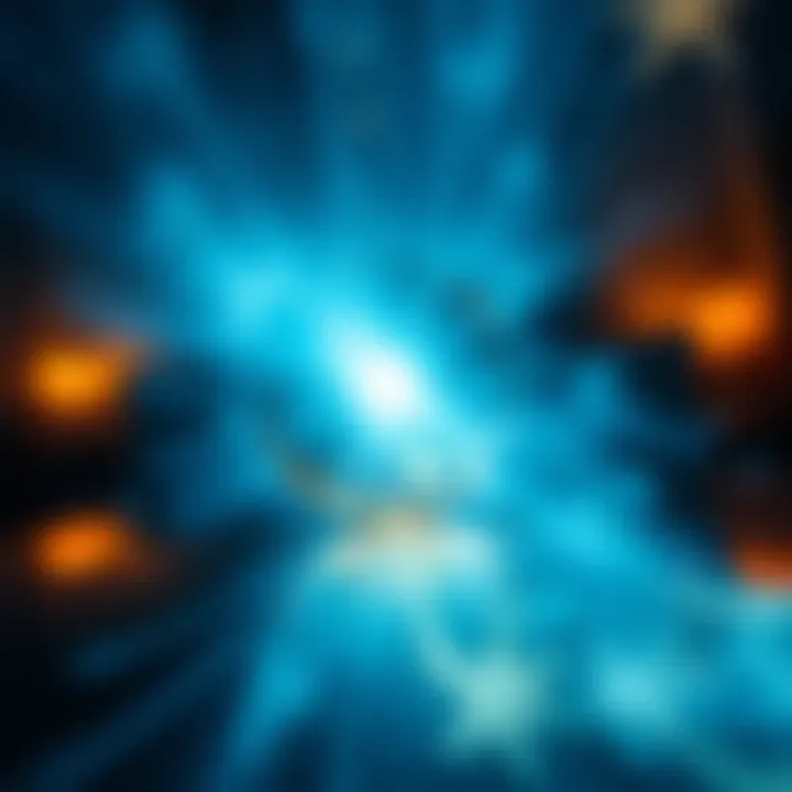 A mirror reflecting light and creating a mystical aura, suggesting spiritual connection