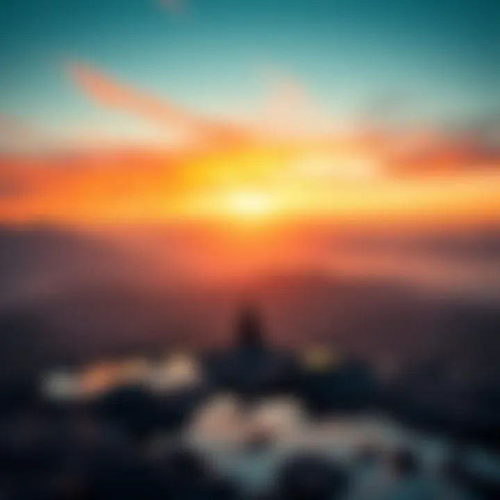 A serene landscape evoking introspection and meditation, symbolizing the journey through fear and impermanence.