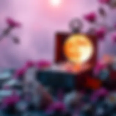 A decorated Reiki box surrounded by crystals and flowers, representing healing energy for the April 2026 Full Moon.