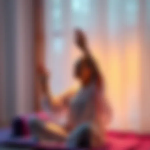 A person receiving Reiki healing, sitting comfortably with hands raised, surrounded by a calming atmosphere, symbolizing emotional support and healing energy.