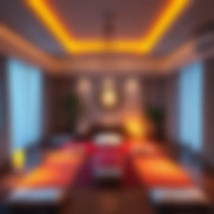 A cozy reiki treatment room with soft lighting, comfortable mats, and calming decor, designed to create a safe and welcoming atmosphere for clients.