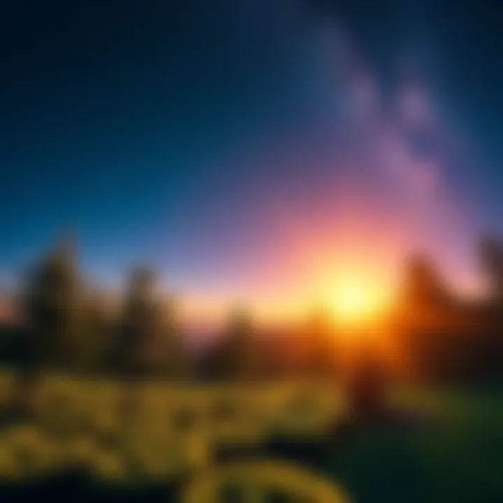 Participants joining the Space Croissant Reiki Team's 24-hour Reiki share, planting trees and sending healing energy together under a starlit sky.