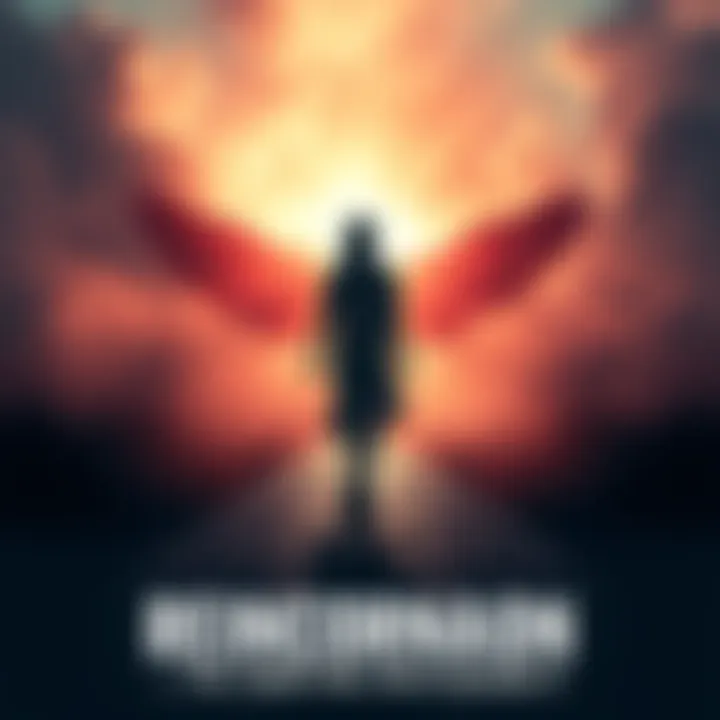 A figure standing at a crossroads, representing the choices and fears of reincarnation with shadows in the background.