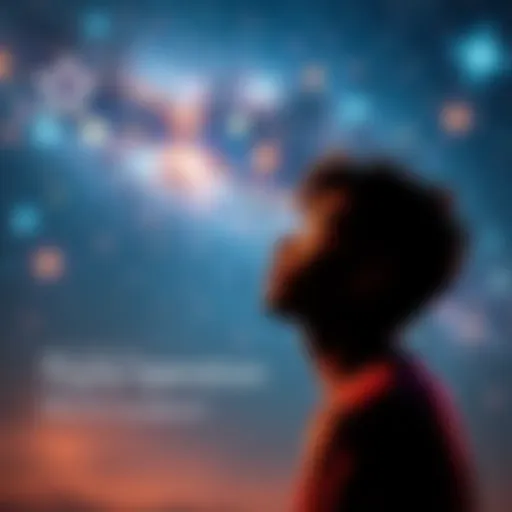 A thoughtful person gazing at the stars, pondering life after death and the idea of reincarnation.