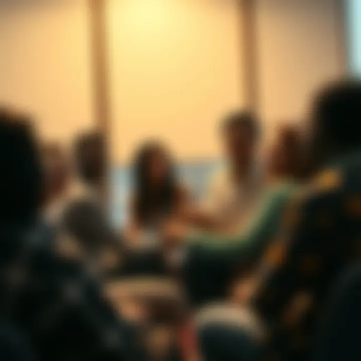 A diverse group of people engaged in a discussion about reincarnation stories, expressing various viewpoints and sharing personal experiences.