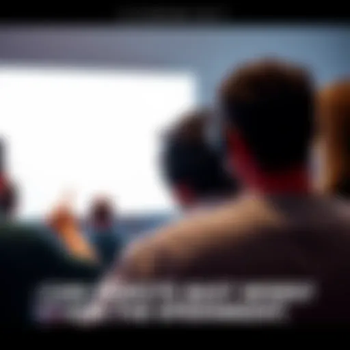 A group of people engaged in a remote viewing experiment, focusing on a blank canvas as they share their descriptions of an unseen image.