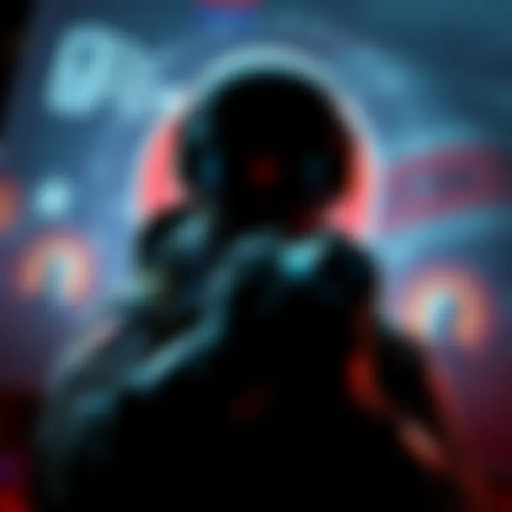 A military figure using remote viewing techniques over a backdrop of conspiracy symbols and election graphics