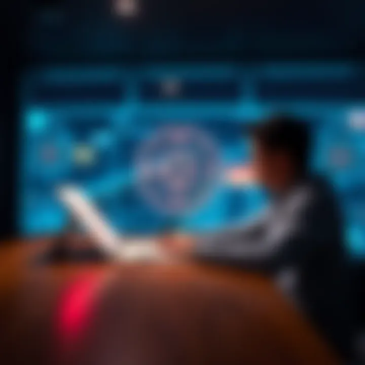 A person sits at a table with a notebook, focused on drawing while visualizing a target object in their mind.