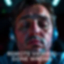 Individual with closed eyes and focused expression during a remote viewing session