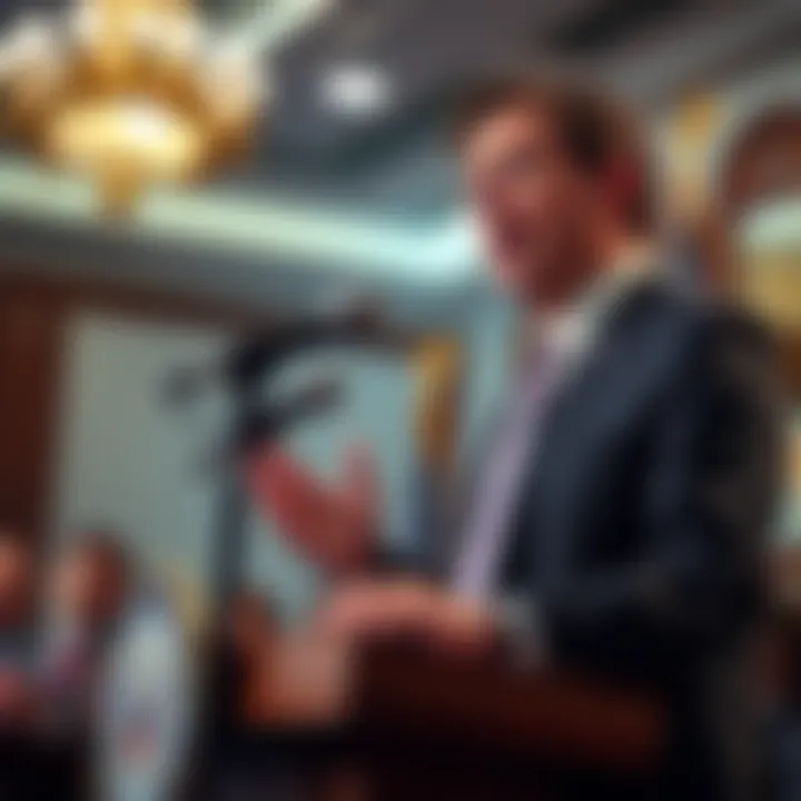 Rep. Massie at a press conference Rep. Thomas Massie speaking at a podium about DOJ investigation materials while facing opposition from pro-Israel billionaires