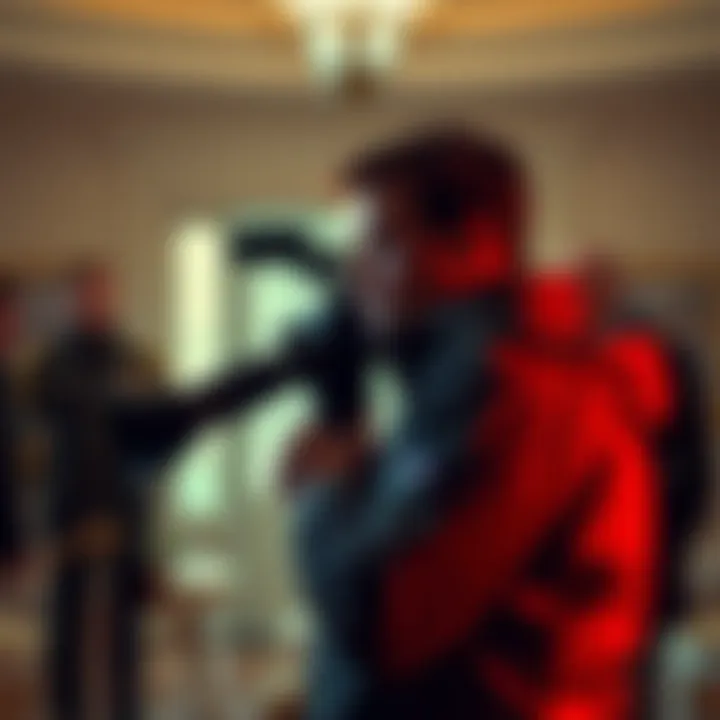 A press reporter working inside The White House, captured candidly during an interaction.