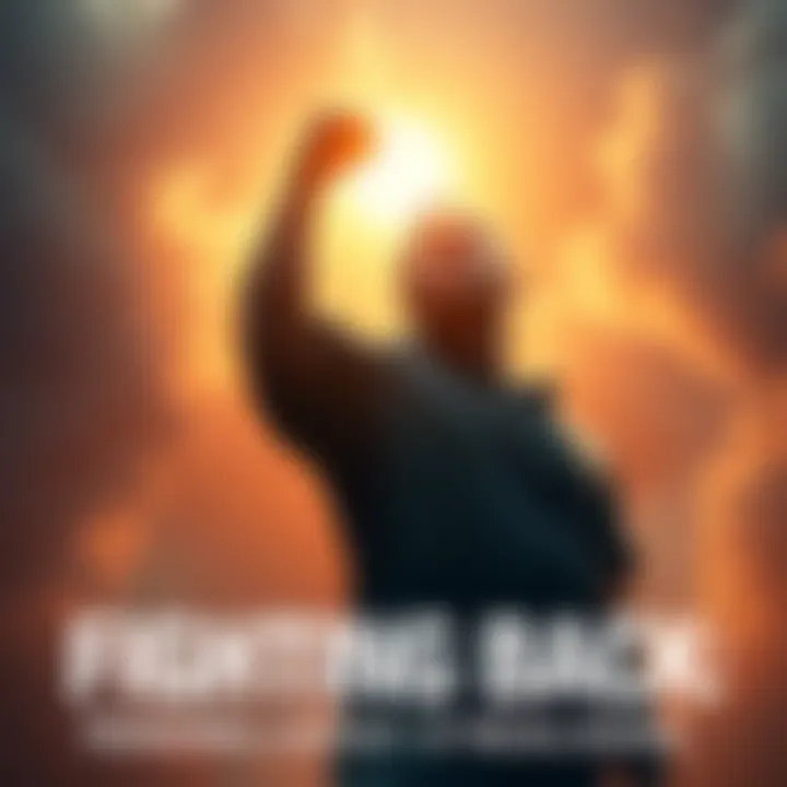 A person standing strong against life's challenges, symbolizing hope and perseverance