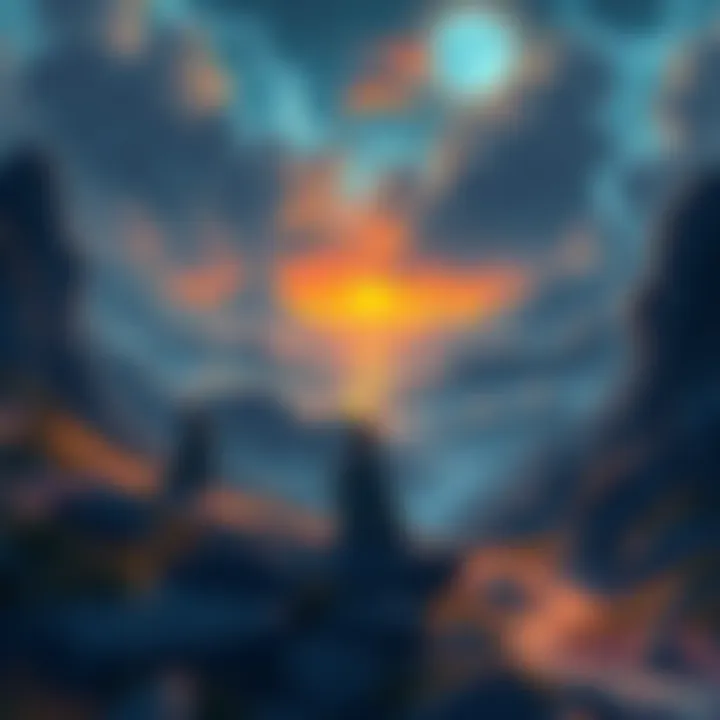 A thought-provoking illustration depicting respawners contemplating the cycle of life and reincarnation, with a serene landscape symbolizing transformation.