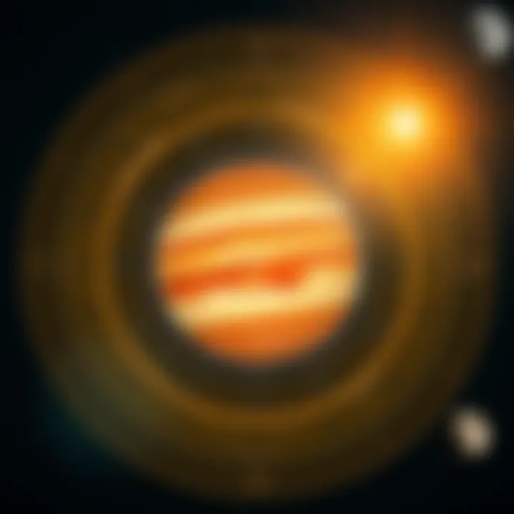 Astrological chart showing Retro Jupiter's placement in the 4th house and its aspects to the 8th house moon and 10th house sun.