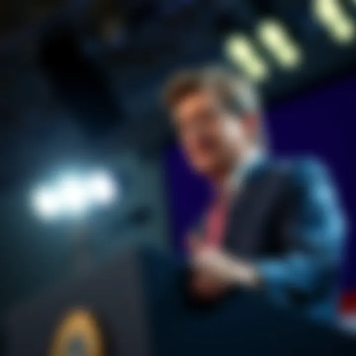 Robert F. Kennedy Jr. gives a speech about hospitals serving Jell-O