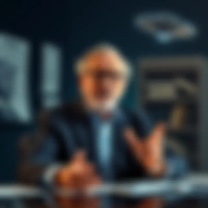 Richard Dolan discusses UFOs with a backdrop of documents and a photo of Jimmy Carter