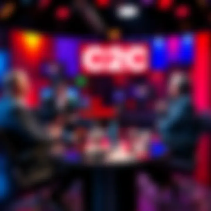 Richard Syrett hosting a lively discussion on his C2C show with engaging guests