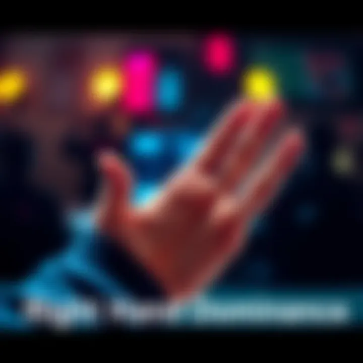 Right Hand Dominance A person using their right hand to perform various tasks like writing, eating, and gesturing.