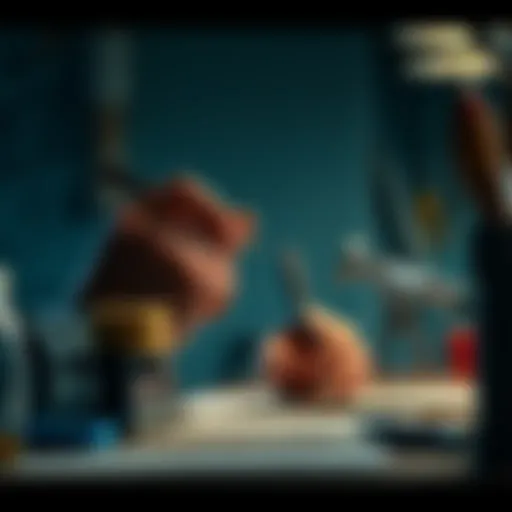 A person using their right hand to perform daily tasks like writing and using tools, showcasing right-handedness in action.