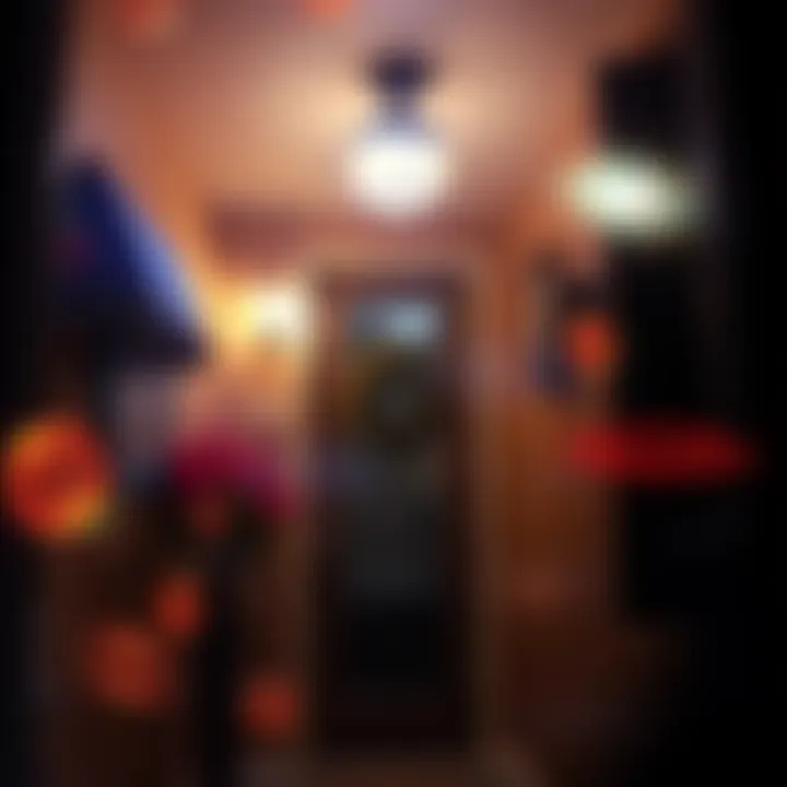 Footage from a Ring doorbell camera showing strange orbs and unusual lights outside a house