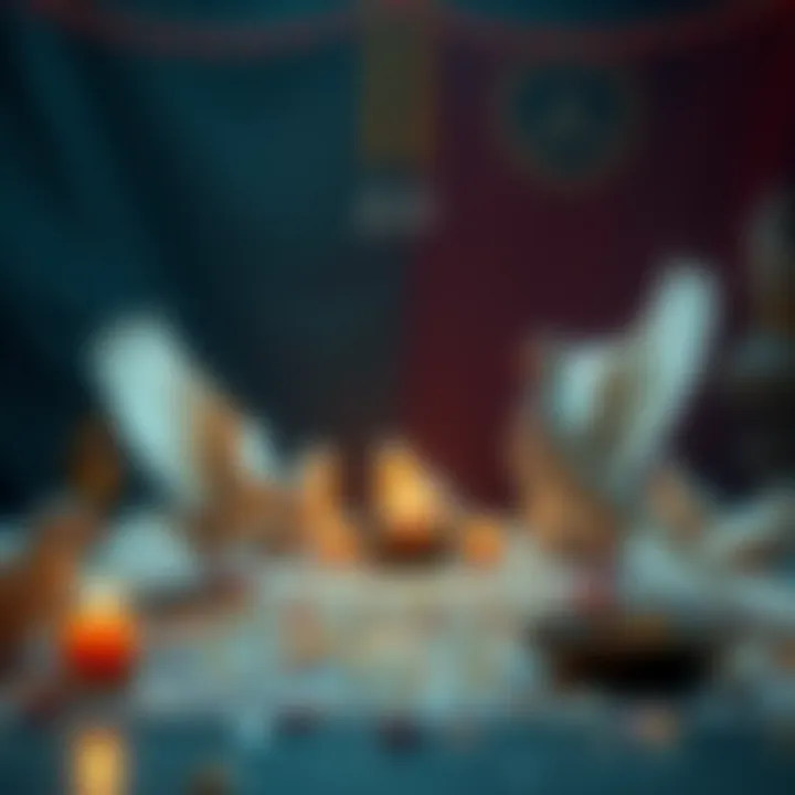 A serene setting depicting doves as symbols of peace in spiritual rituals