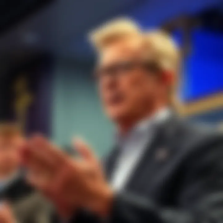 Robert Bigelow speaking at a press conference about soft disclosure plans for 2026