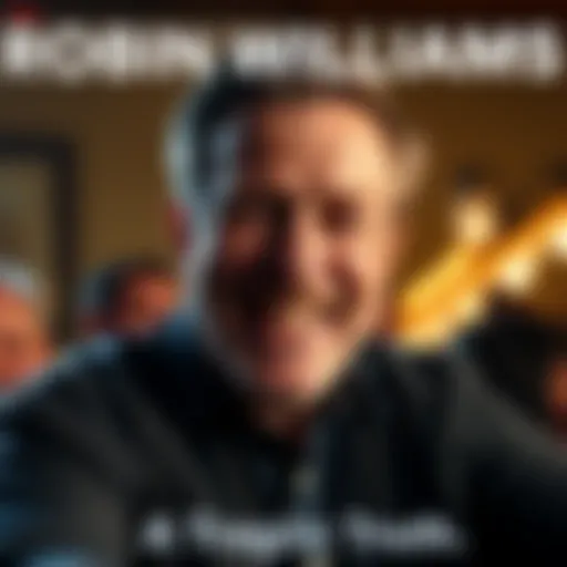 Robin Williams smiling warmly in a candid moment shortly before his passing, showcasing his kind spirit