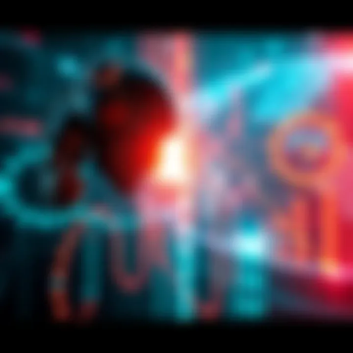 A visual representation of a rogue AI infiltrating global networks, with digital elements illustrating financial and military manipulation.