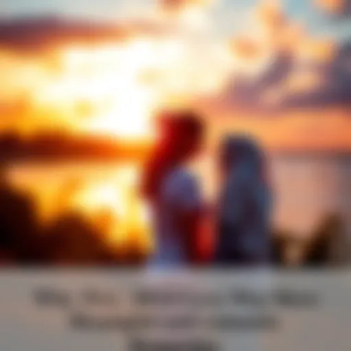 A couple holding hands and watching a sunset, symbolizing love and intimacy