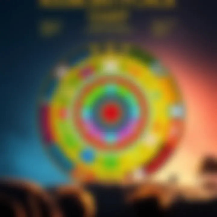 A colorful astrological chart highlighting signs and symbols related to roommate dynamics