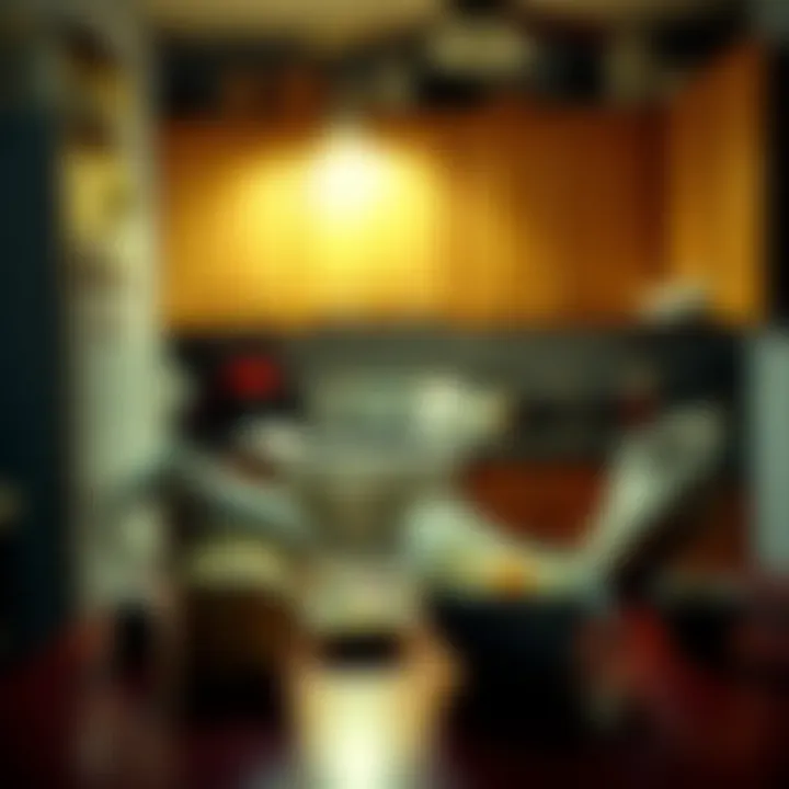 Video capture showing a kitchen with disturbed breakfast items, suggesting possible poltergeist activity.