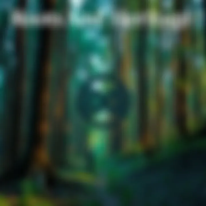 Roots and Heritage A person stands in a forest holding a historic Celtic symbol, contemplating their ancestry.