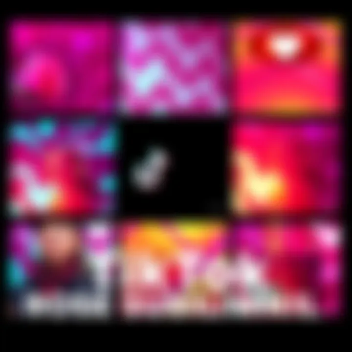 Screenshots of TikTok videos showcasing the 'rose subliminal' trend with vibrant visuals and text overlays.