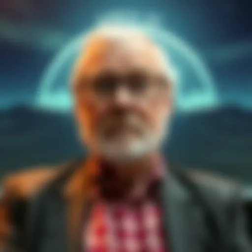 Ross Coulthart talking about Area 51 and the Carlyle Group, with visuals of the Area 51 patch in the background