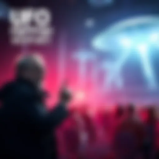 Ross Coulthart discusses a historic UFO event with an audience
