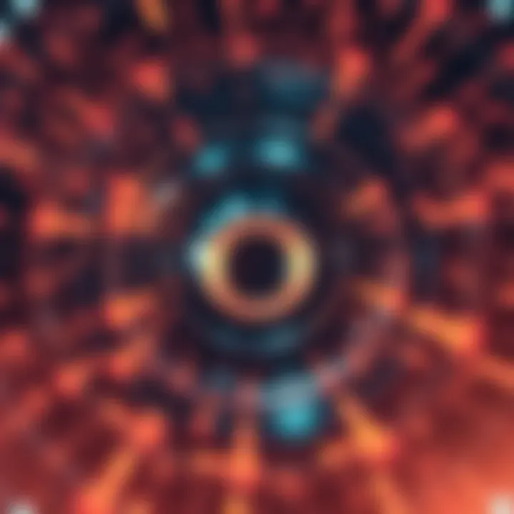 A high-speed rotating magnet creating a hum, surrounded by circular designs resembling UAPs.