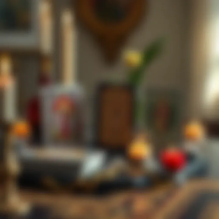 A collection of popular Rider-Waite-Smith tarot decks including the Philosopher's Tarot and Universal Waite, displayed on a table surrounded by candles and crystals.